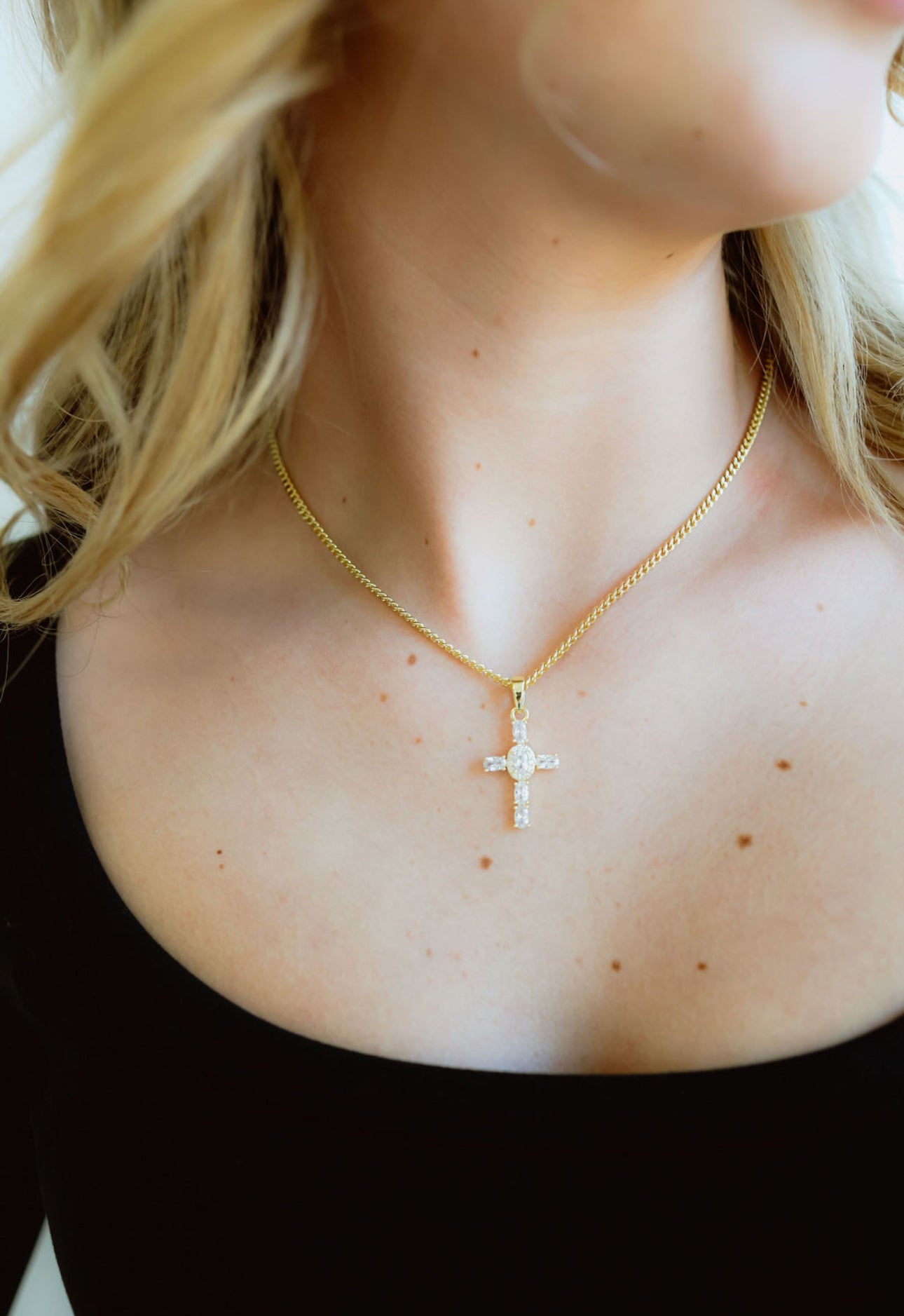 Radiant Faith Cross Necklace